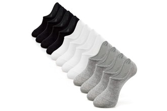 IDEGG Women and Men No Show Socks Low Cut Anti-slid Cotton Athletic Casual Socks